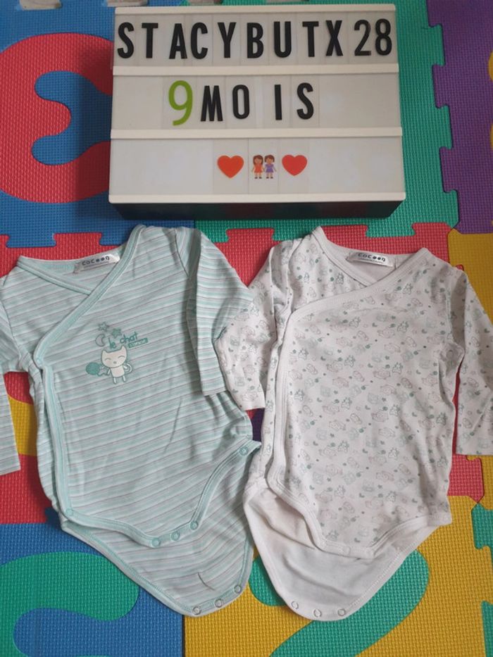 Lot body 9 mois cocoon
