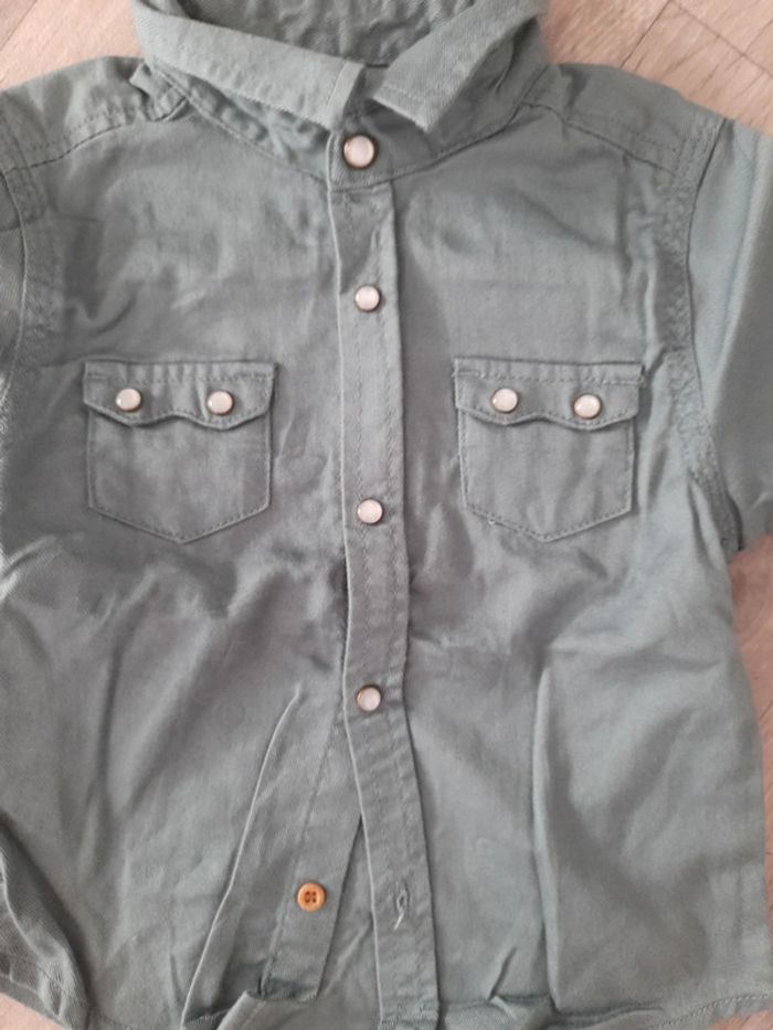 Chemise style jean 9 mois - photo numéro 2