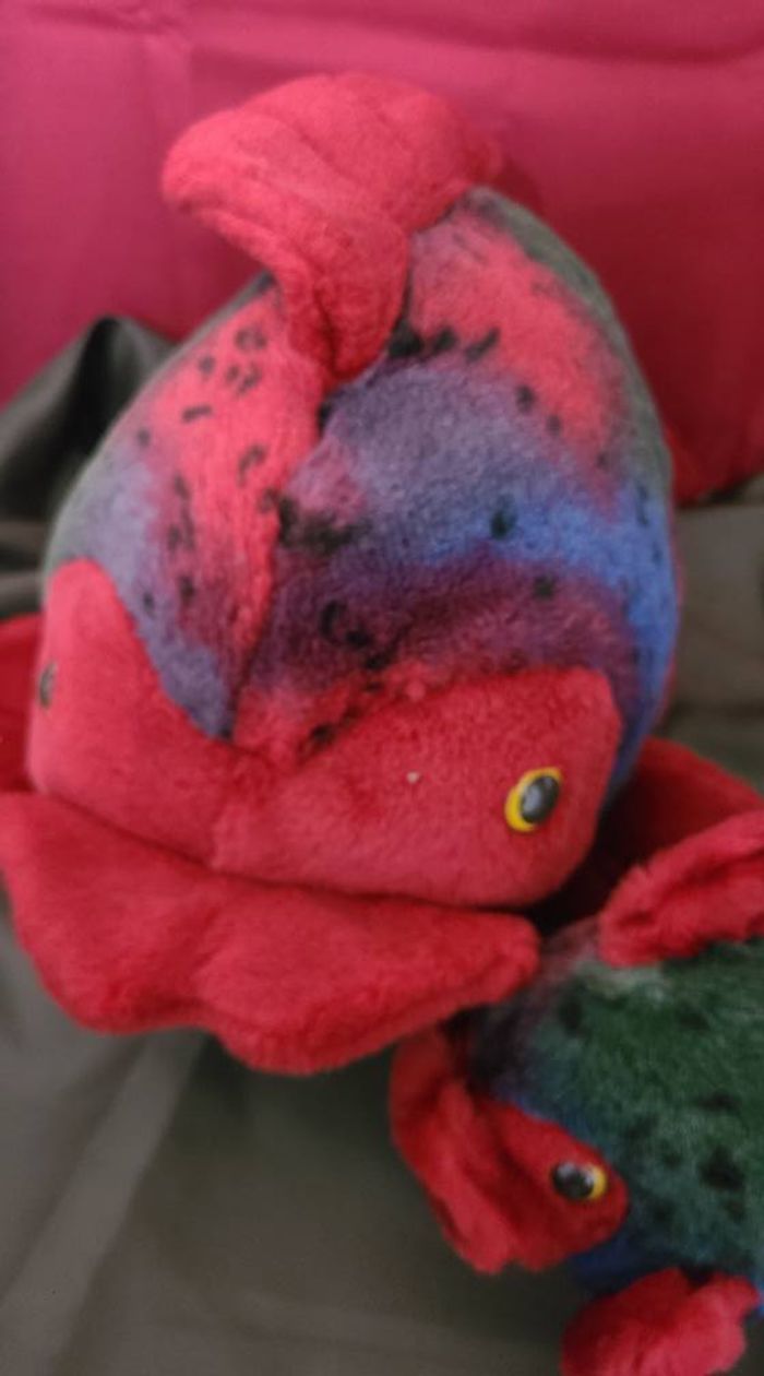 peluche poisson anima multicolore doudou poisson des iles 34 cm - photo numéro 2