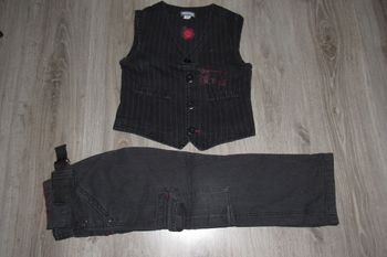 ENSEMBLE 2 PIÈCES GARÇON : BOLÉRO + PANTALON NOIR "ORCHESTRA" - 6 / 8 ANS - n°12
