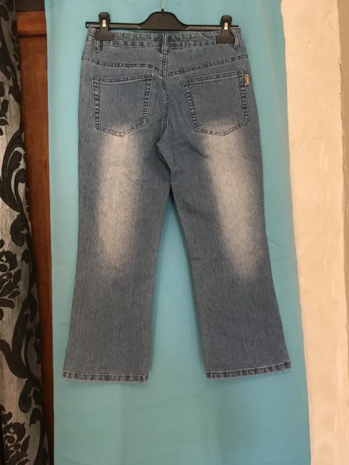 Jeans originale fleurs @ - photo numéro 2