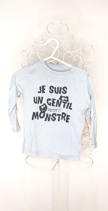 T-shirt gris 18 mois