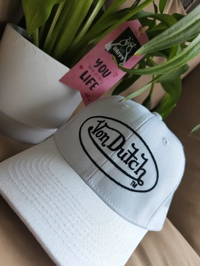 Casquette Trucker Von Dutch blanche