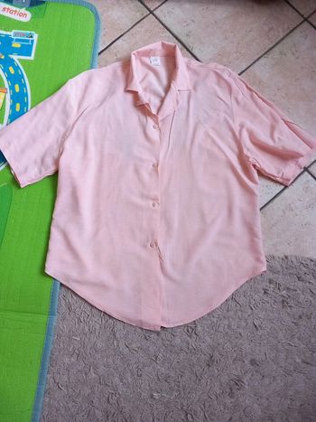 🚪tunique chemise T40 viscose saumon