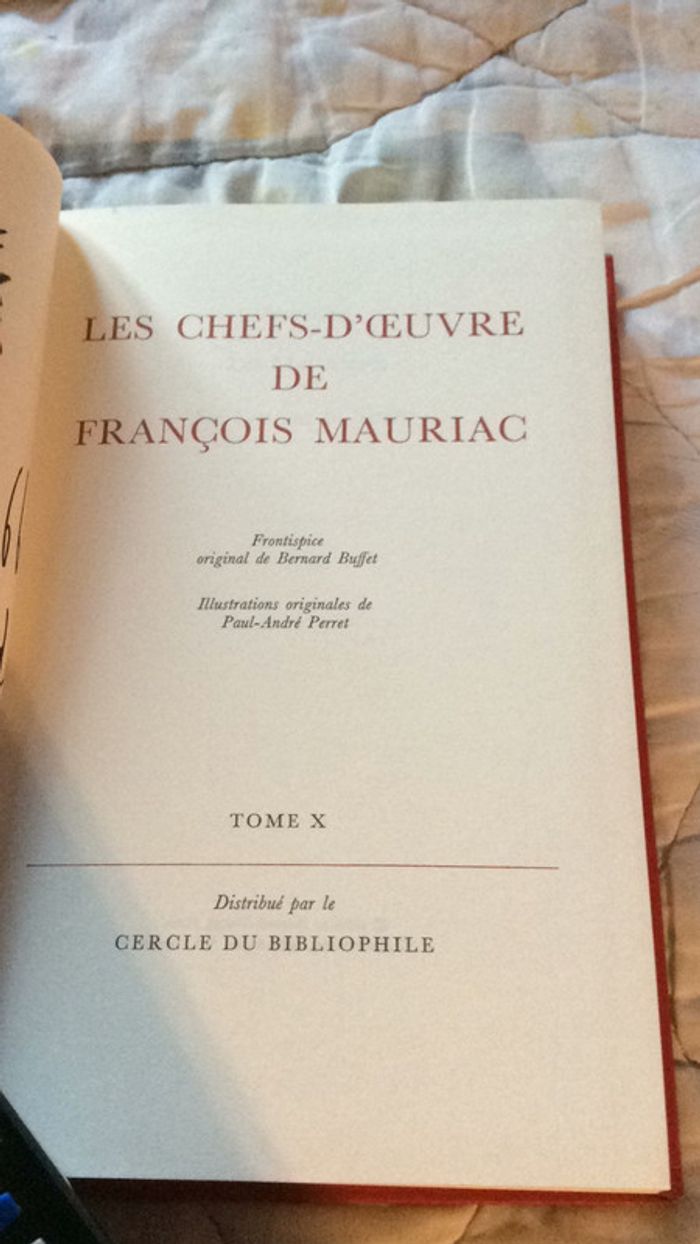 #les chefs d’œuvres de François Mauriac tome 10 - photo numéro 4