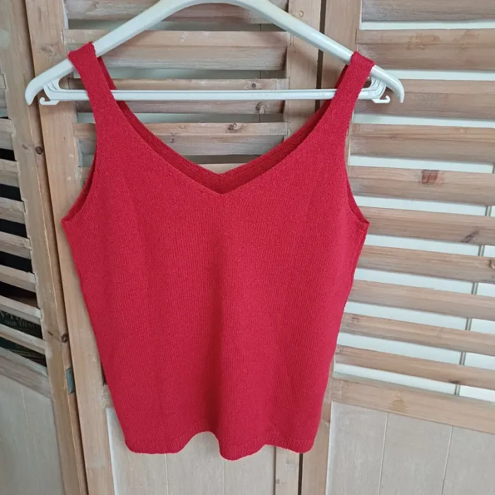 Top chaud rouge femme taille 36/38/40 - photo numéro 3
