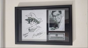 Affiche son goku signée 