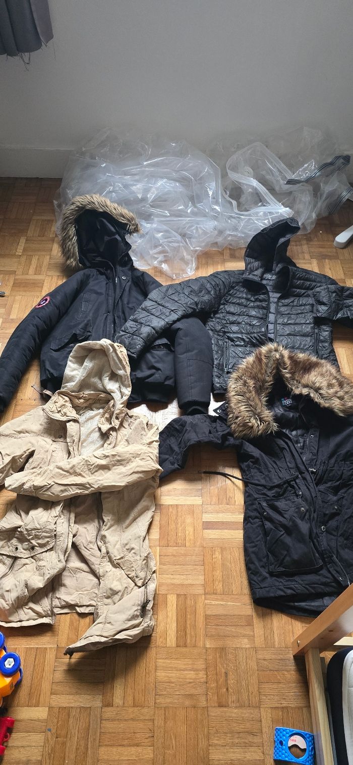 4 manteaux pour 30€!
