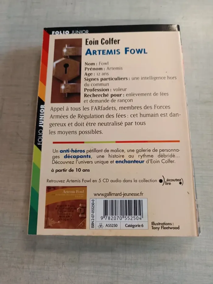 Livre Artémis fowl - photo numéro 2