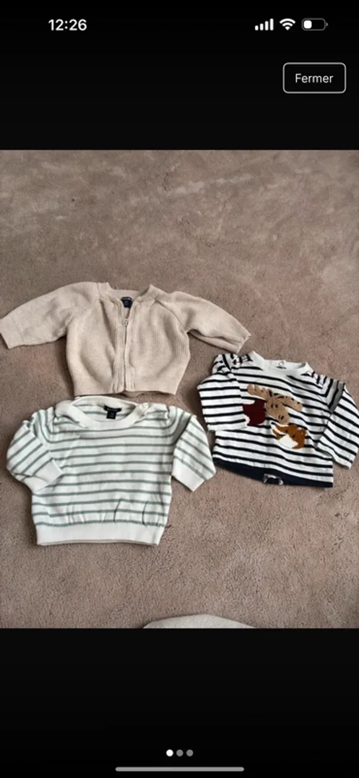 Lot vêtements bébé garçon 1 mois - photo numéro 6