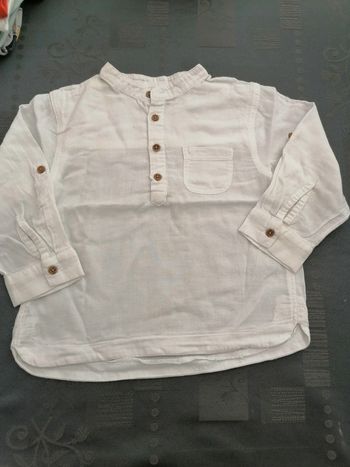 Chemise blanche 24 mois
