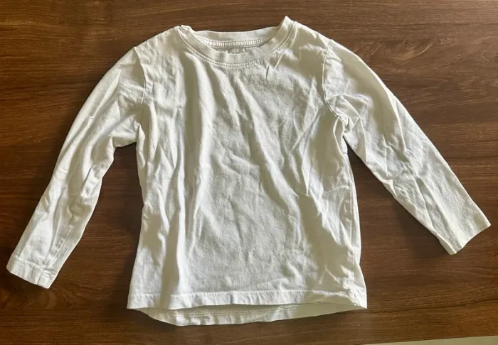 T shirt blanc manches longues