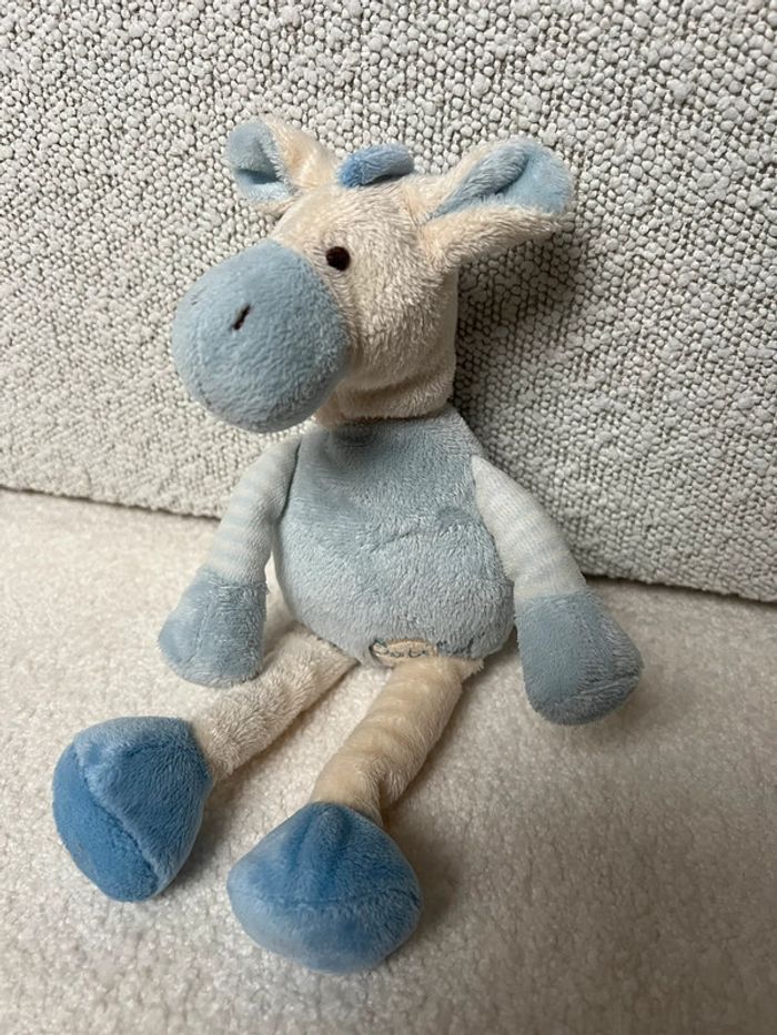 Peluche girafe bleue BabyNat
