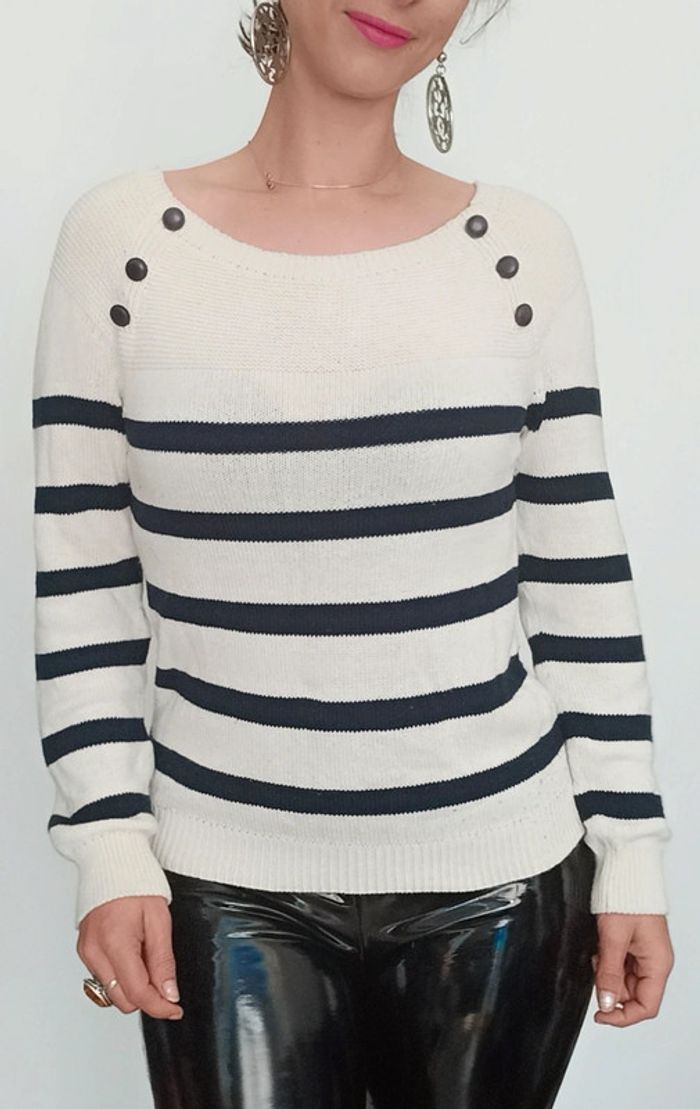 Pull marinière Naf Naf 36 - photo numéro 3