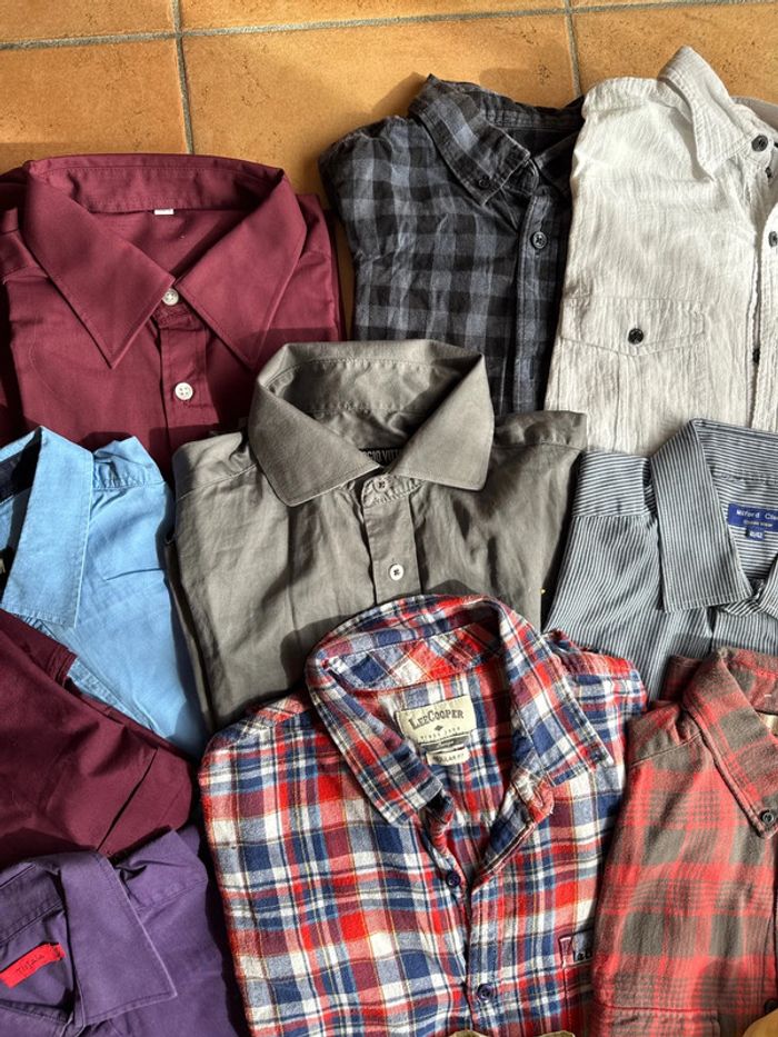 Lot revendeur de 20 chemises homme - photo numéro 3