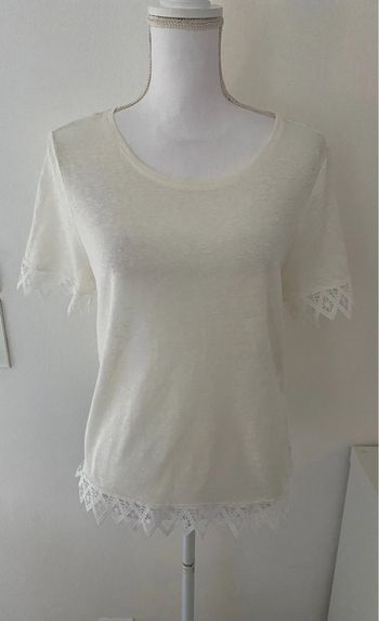 Nafnaf Tee Shirt Léger Blanc Cassé Taille 38/M