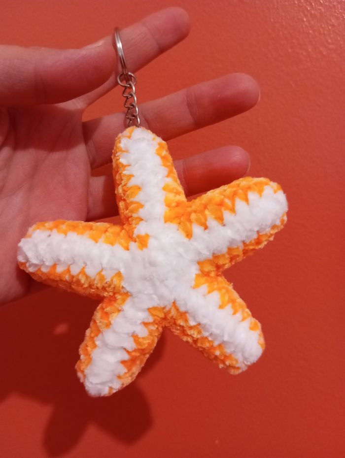 Porte-clés étoile de mer au crochet