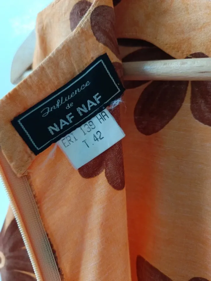 Robe vintage Naf Naf 100% viscose t.38 - photo numéro 6