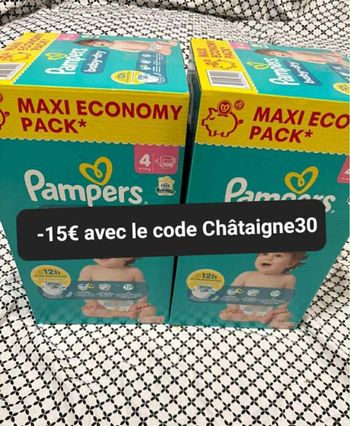 Deux carton de couche maxi economy taille 4 normal
