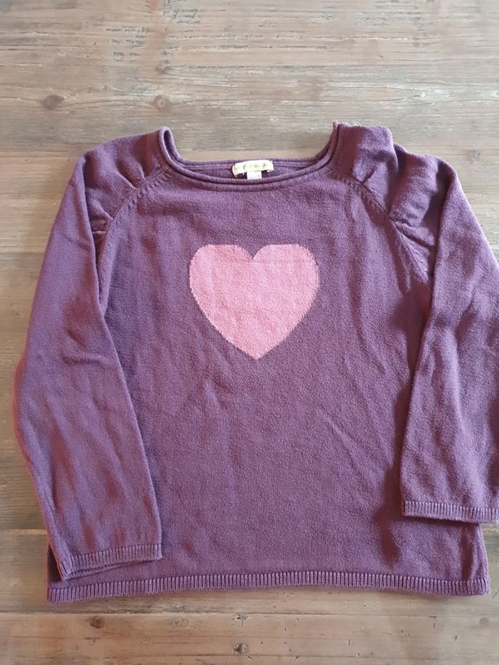 Pull violet et rose