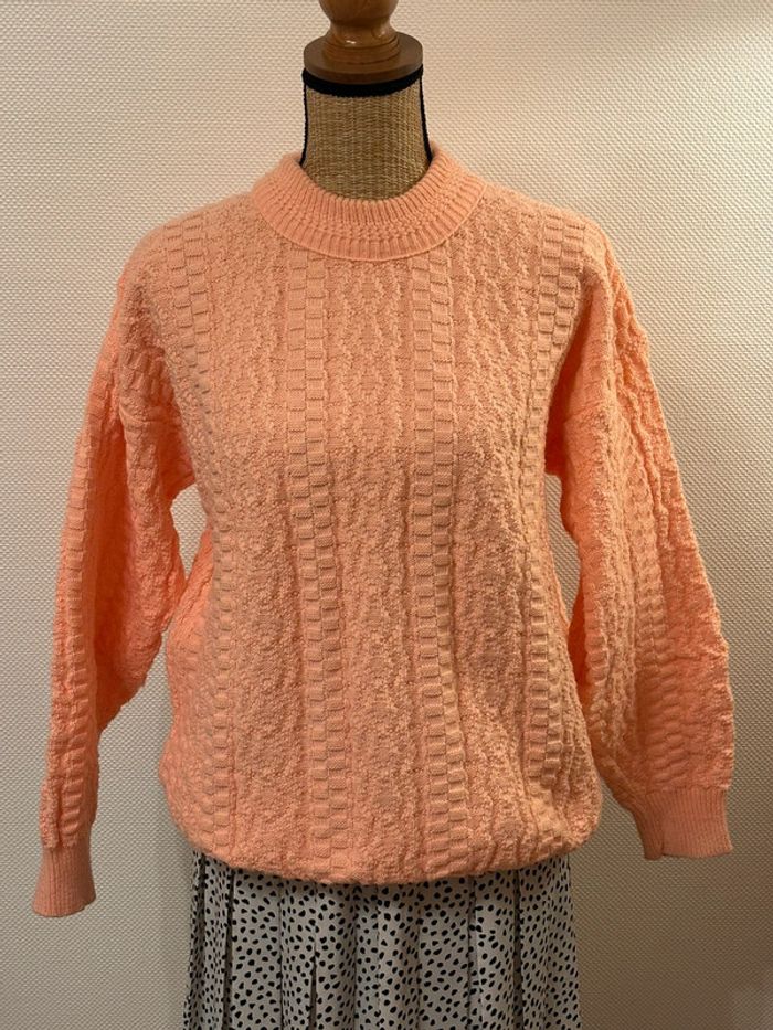 Pull maille côtelée