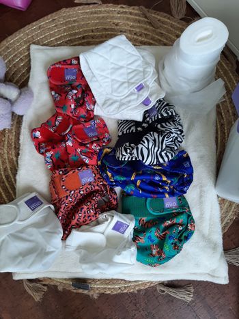 Lot 8 couches lavables BAMBINO MIO