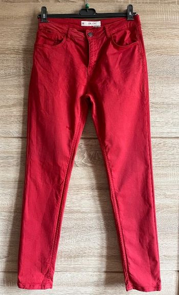 Pantalon slim Kiabi rouge 38