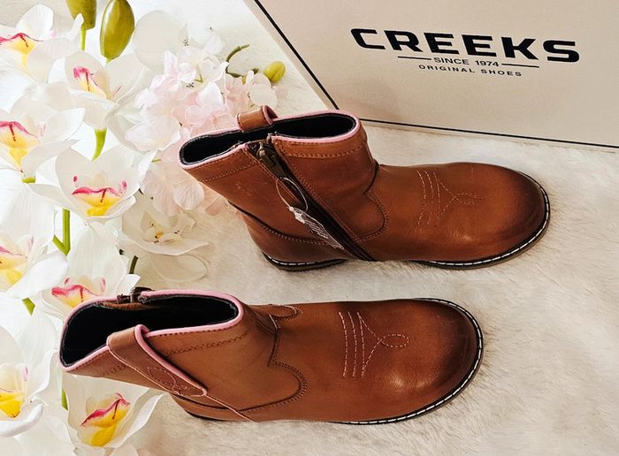 Bottes Bottines Cuir Zip Creeks T30 - photo numéro 3