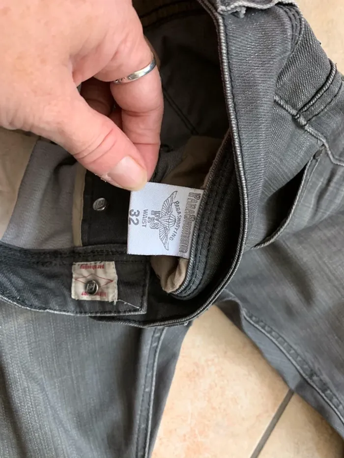Pantalon jean parashooting waist taille 32 gris - photo numéro 3