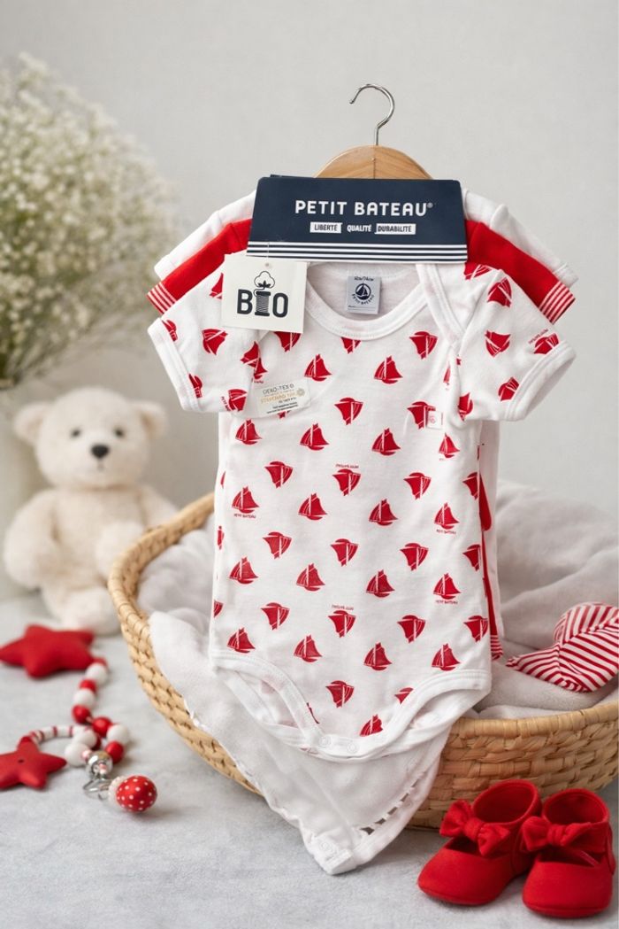 Lot de 3 bodies neufs Petit Bateau - photo numéro 1