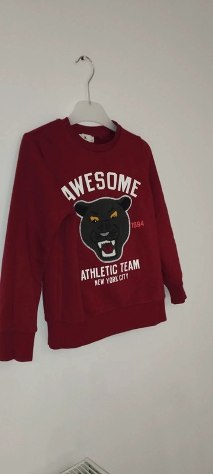 Sweat bordeaux C&A taille 8 ans - photo numéro 9