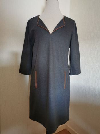 Robe droite grise Comptoir des Cotonniers