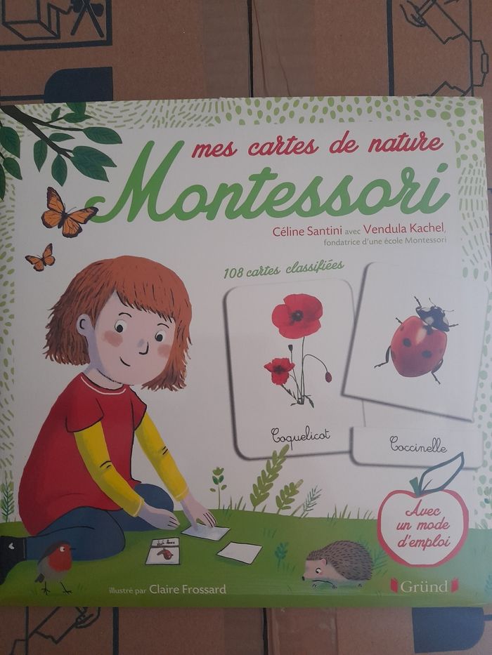 Jeu de cartes de la nature montessori