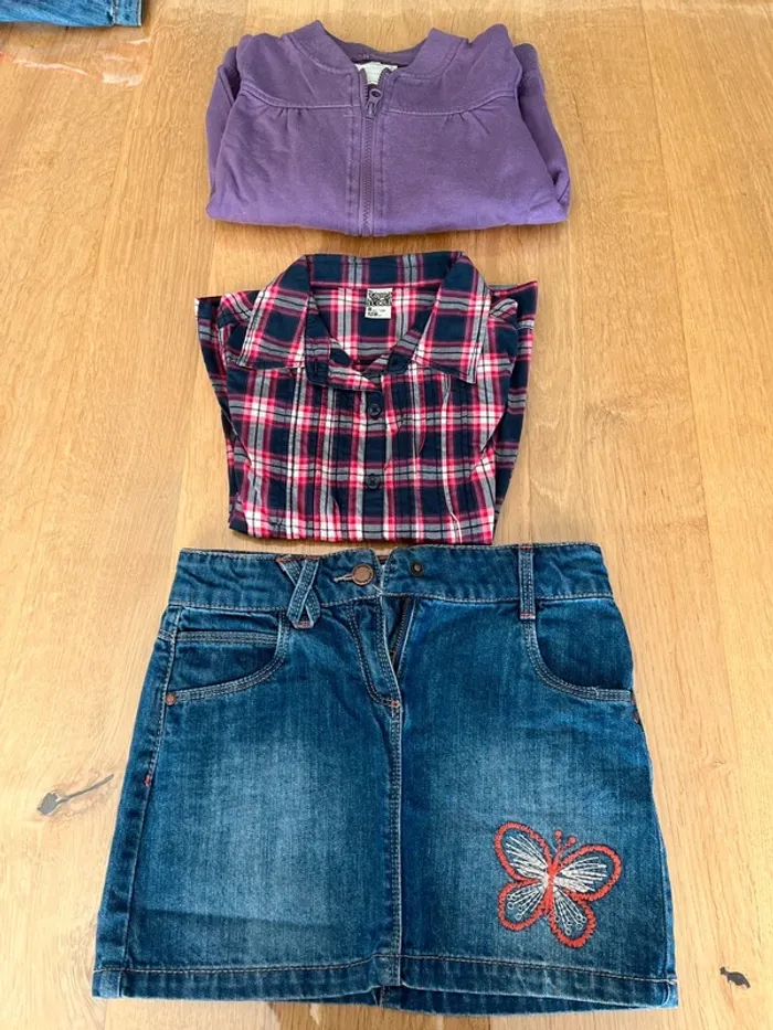 Gilet chemise jupe 8 ans