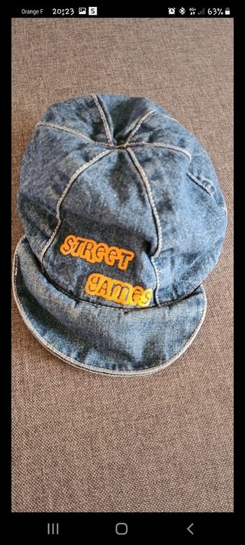 Casquette en jean taille 9 mois