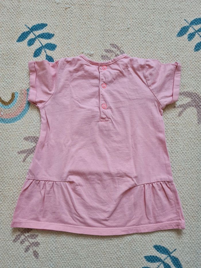 T shirt visage 18 mois rose miam - photo numéro 7