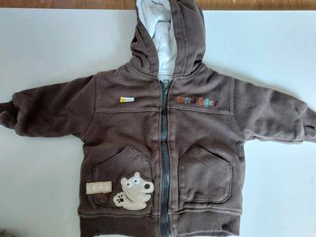 veste marron a capuche