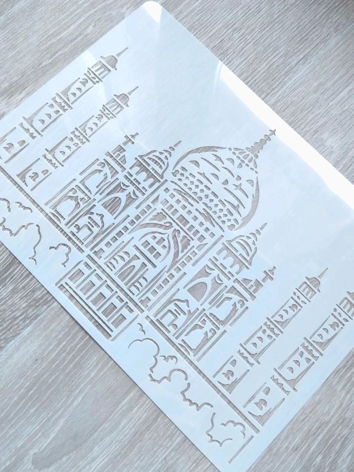 Grand Pochoir A4 du Taj Mahal en Inde - photo numéro 4