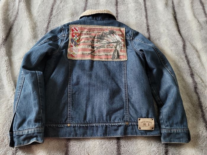 veste en jeans ikks fourré 10ans (20e) - photo numéro 6