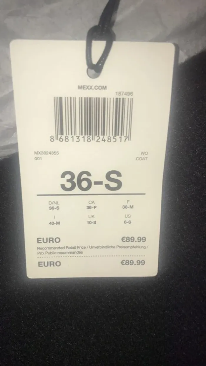 Veste Caban Mexx neuve (49% laine) - photo numéro 5