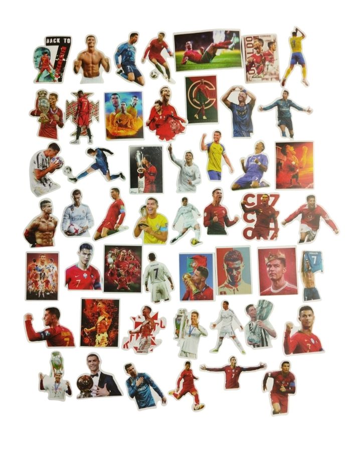 Set 50 stickers autocollants Cristiano Ronaldo CR7