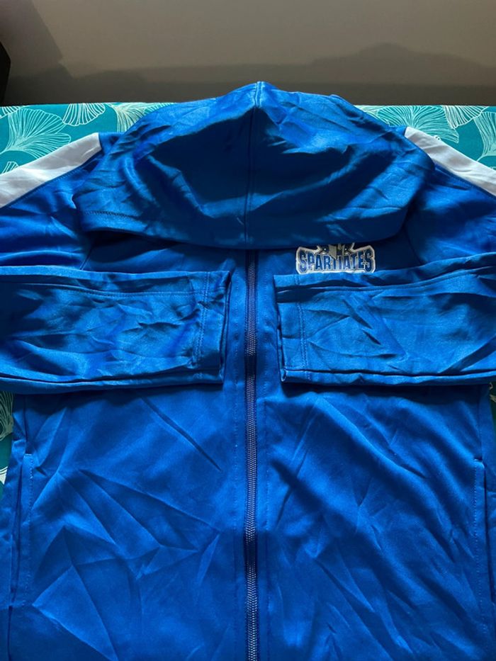 Veste de survêtement légère à capuche pour enfant Champion bleue roy taille 6/8ans 156 - photo numéro 7