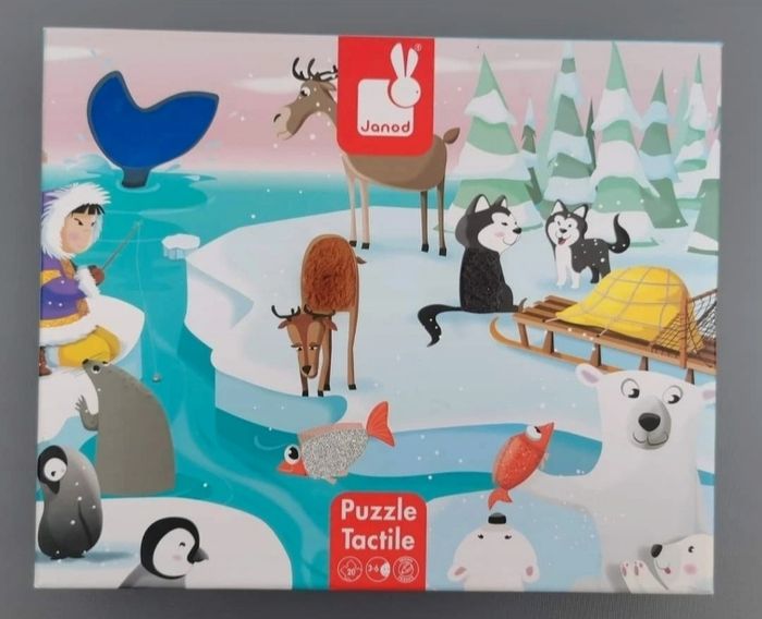 Janod  : puzzle 20 pièces tactile la vie sur la banquise