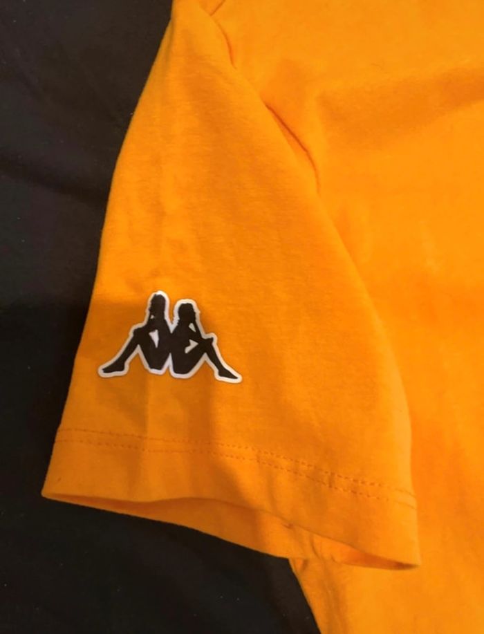 T-shirt jaune/orange neuf 12 ans Kappa - photo numéro 4