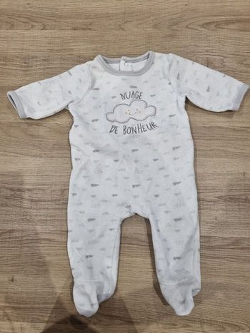 Pyjama/Dors-bien Gemo 3 mois "Nuage de Bonheur" Tres Bonne Etat