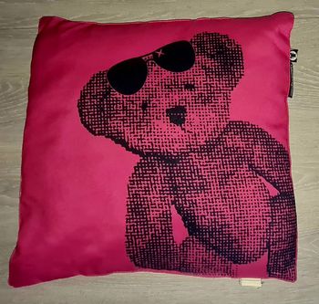 Coussin oreiller ourson Lulu Castagnette 40x40
