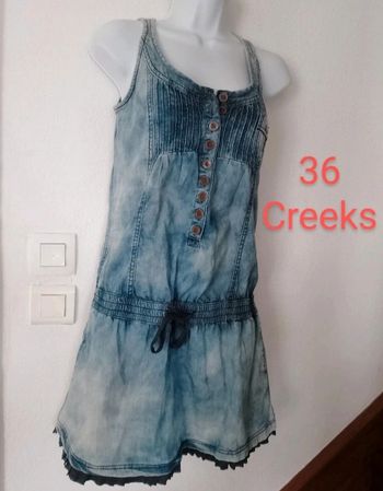 Robe jeans mi longue femme.36..