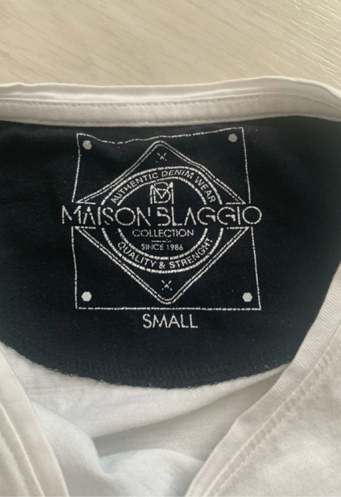 T-shirt Blanc imprimé taille S - photo numéro 7