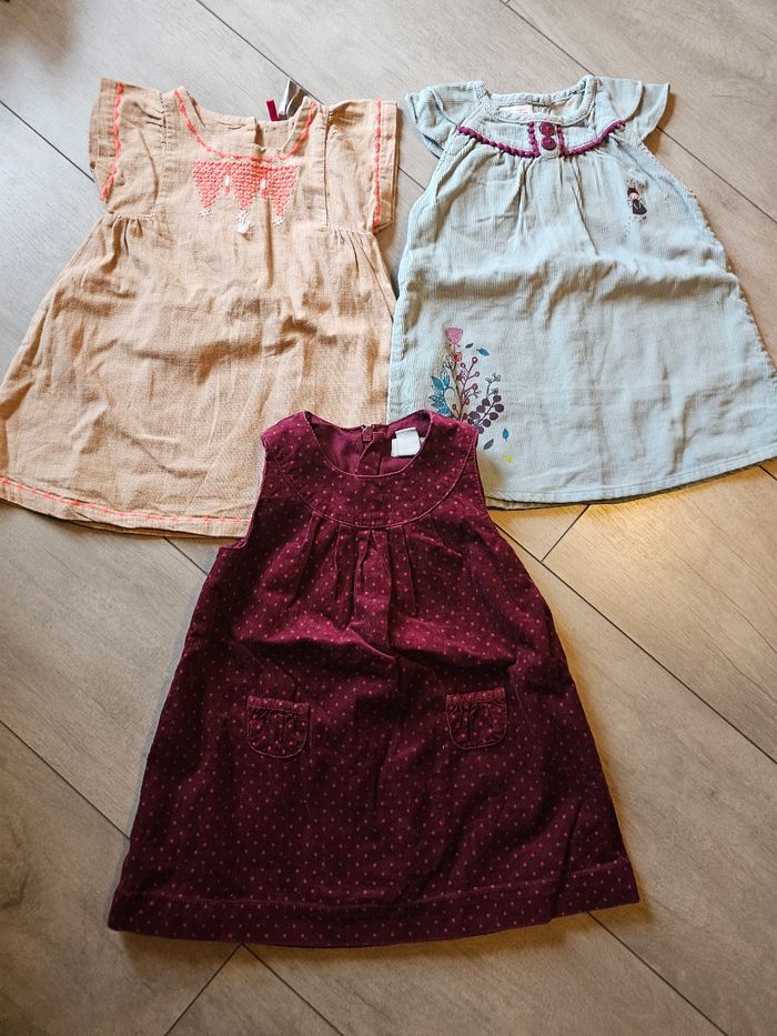 Lot 3 robes manches courtes - photo numéro 1