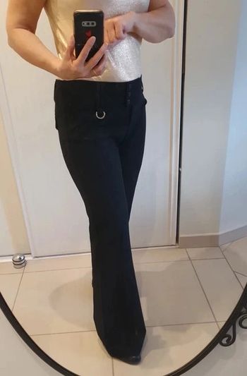 Pantalon évasé à jambes larges - taille 40